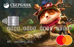 Классическая карта с дизайном League of Legends